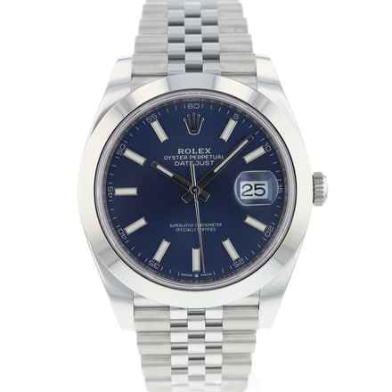  Rolex Datejust 41 Jubilee Blue Dial Smooth Bezel </h1> 