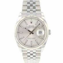 Thumbnail von Rolex Datejust 36 Fluted Jubilee Silver Dial </h1>