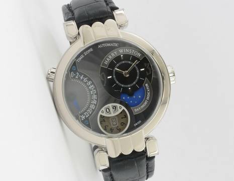  Harry Winston Premier Excenter Time Zone White Gold </h1> 