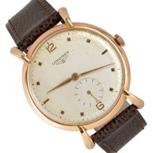 Thumbnail von Longines Classic Jumbo 5675 Spider Lugs ivory dial rose gold 18KT 1949 </h1>
