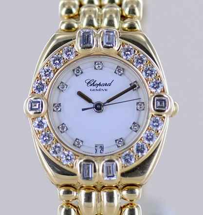  Chopard Gstaad Lady Factory Diamond 1,19 CT Luxus Uhr 18K Gold B+P rar </h1> 