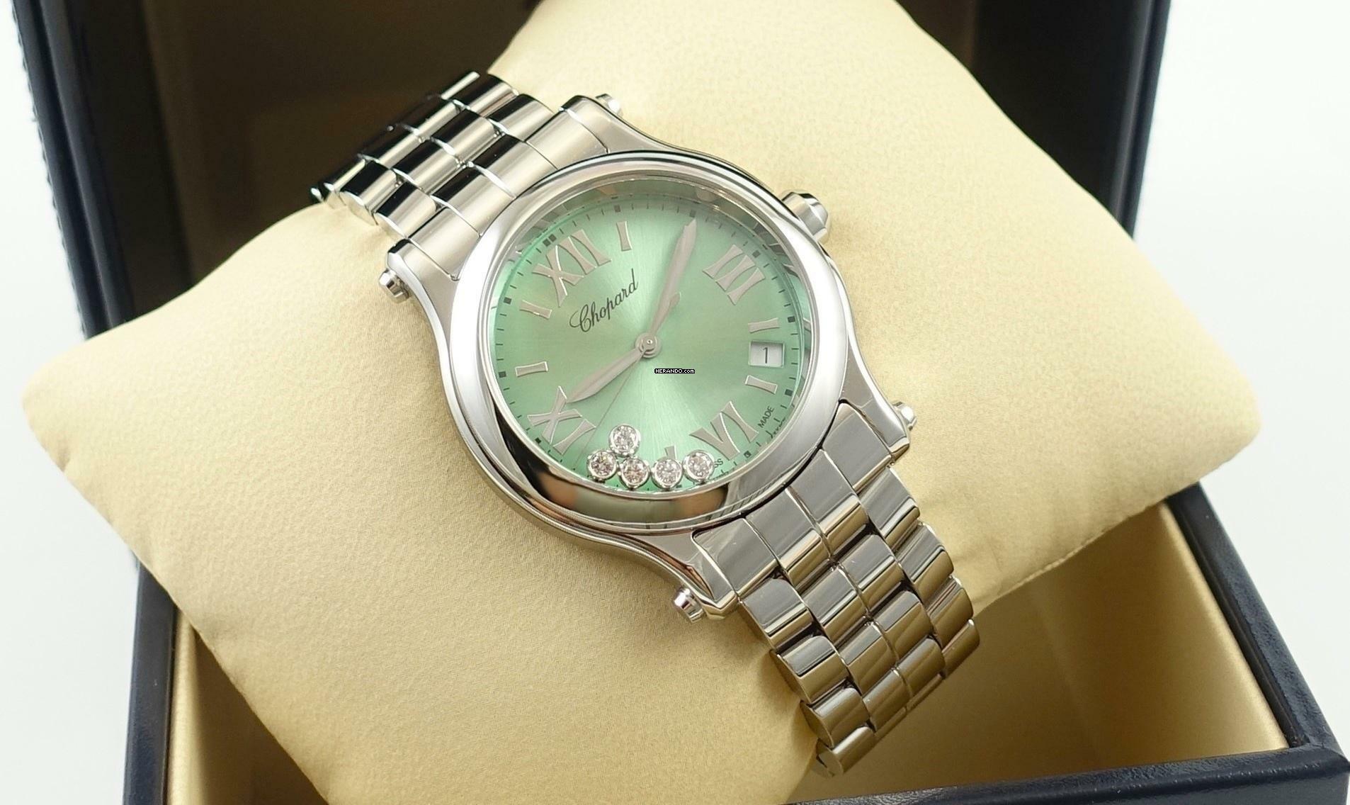 Thumbnail von Chopard Happy Sport Green Full Set / New Watch