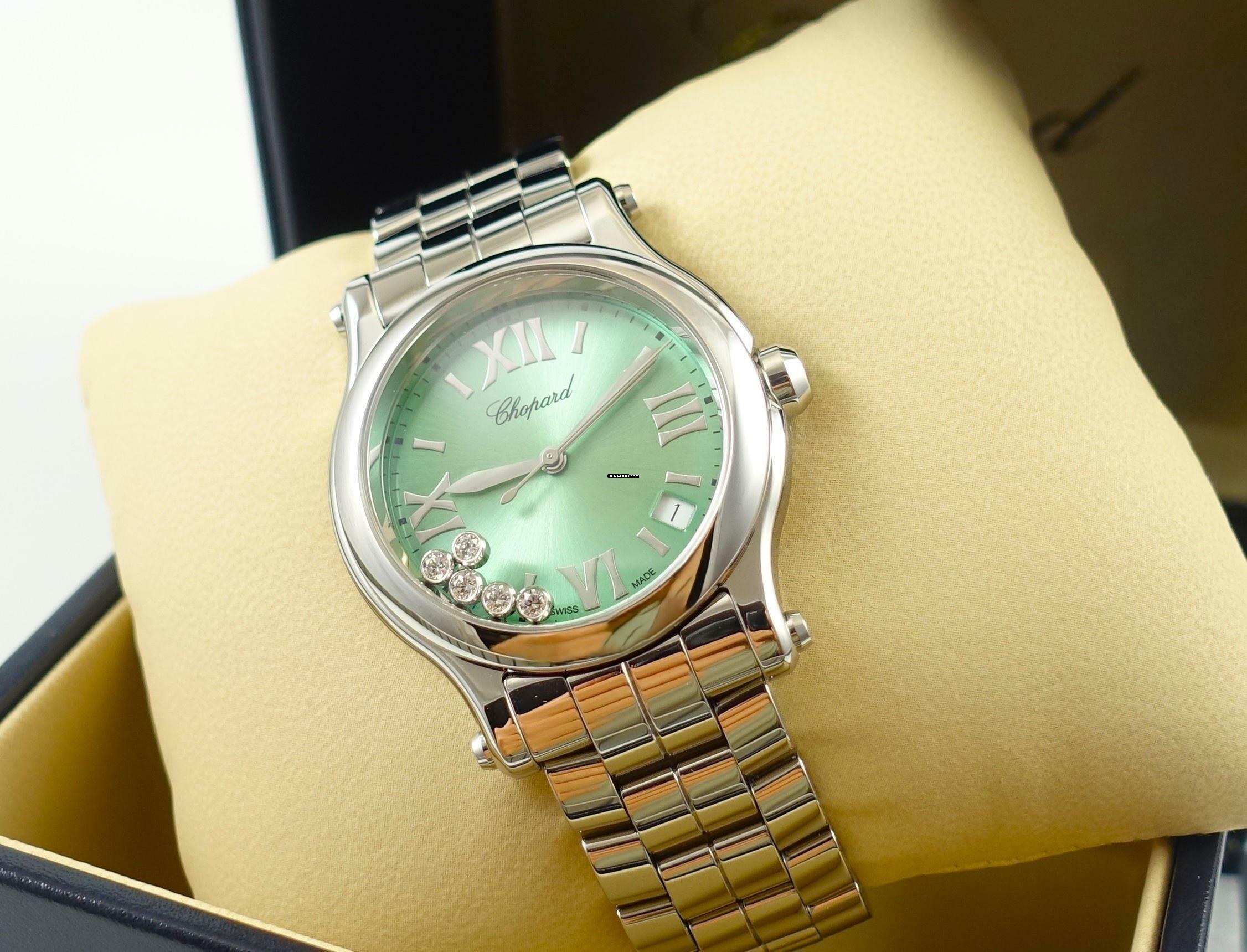 Thumbnail von Chopard Happy Sport Green Full Set / New Watch