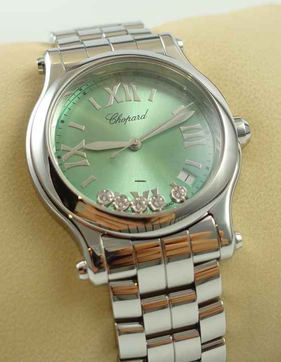  Chopard Happy Sport Green Full Set / New Watch 