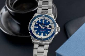 Thumbnail von Breitling Superocean 42 Stahl Automatik Herrenuhr Ref. A17375E71C1A1 B&P 2022