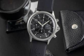 Thumbnail von Sinn 358 Flieger Day-Date Chronograph Black Dial Stahl Automatik Ref. 358