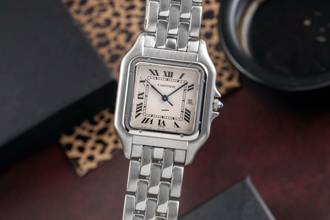 Thumbnail von Cartier Panthère Jumbo Stahl Quarz Silver Roman Dial Ref. W25032P5