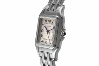 Thumbnail von Cartier Panthère Jumbo Stahl Quarz Silver Roman Dial Ref. W25032P5