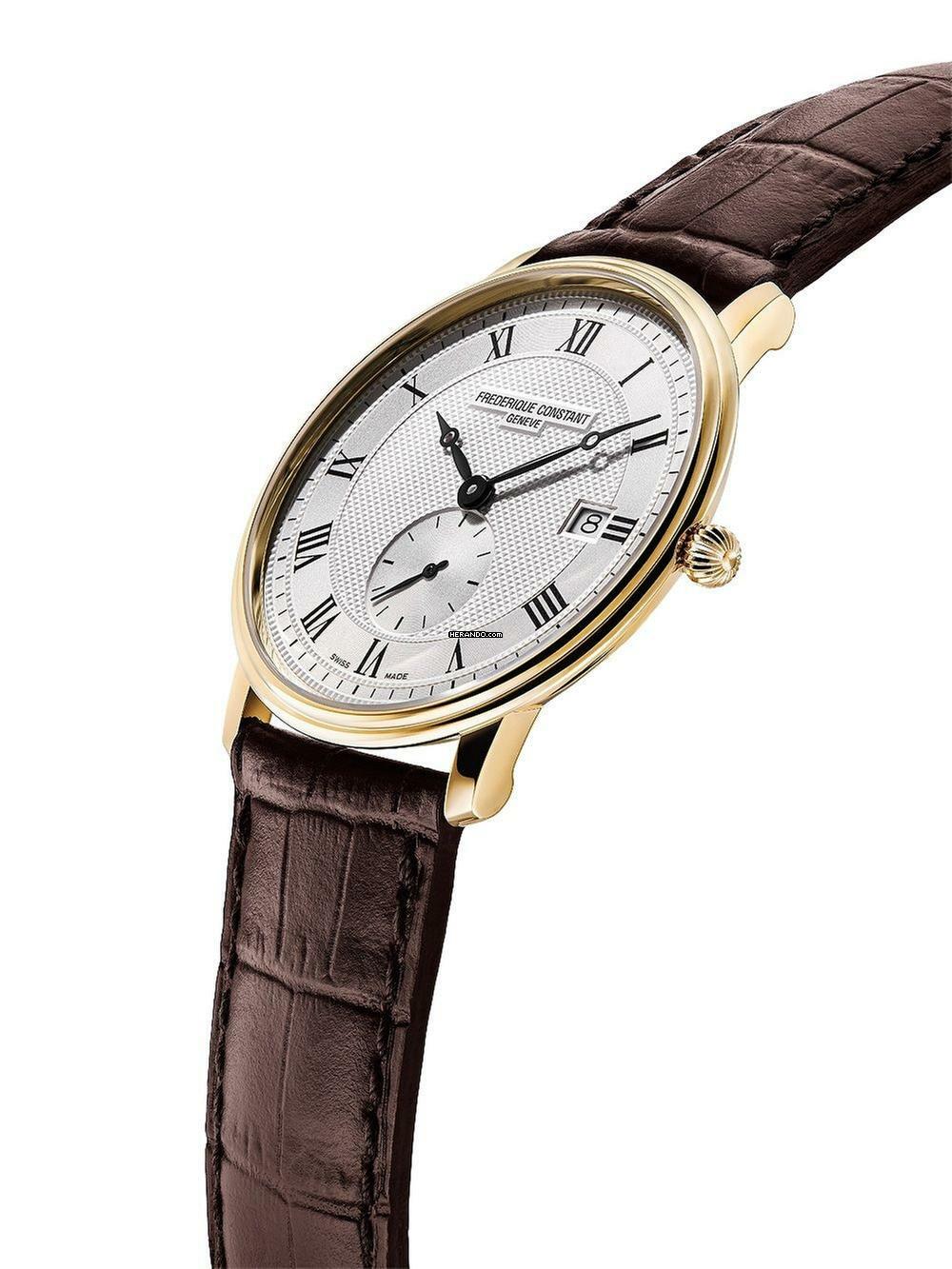  Frederique Constant Slimline Gents FC-245M5S5 Slimline Small Seconds Herrenuhr 