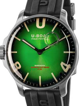  U-Boat 8702/E Darkmoon Green SS Soleil Herrenuhr 44mm 5ATM 