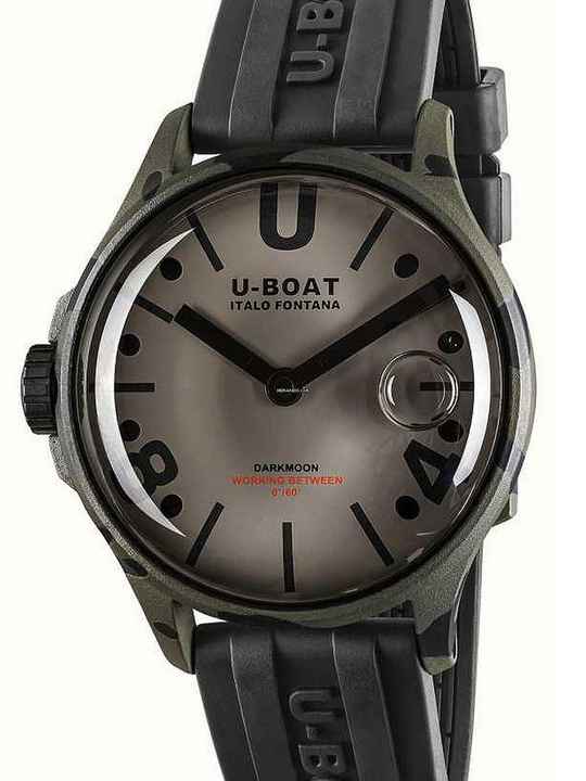  U-Boat 9551 Darkmoon Grey Camouflage Herrenuhr 40mm 5ATM 