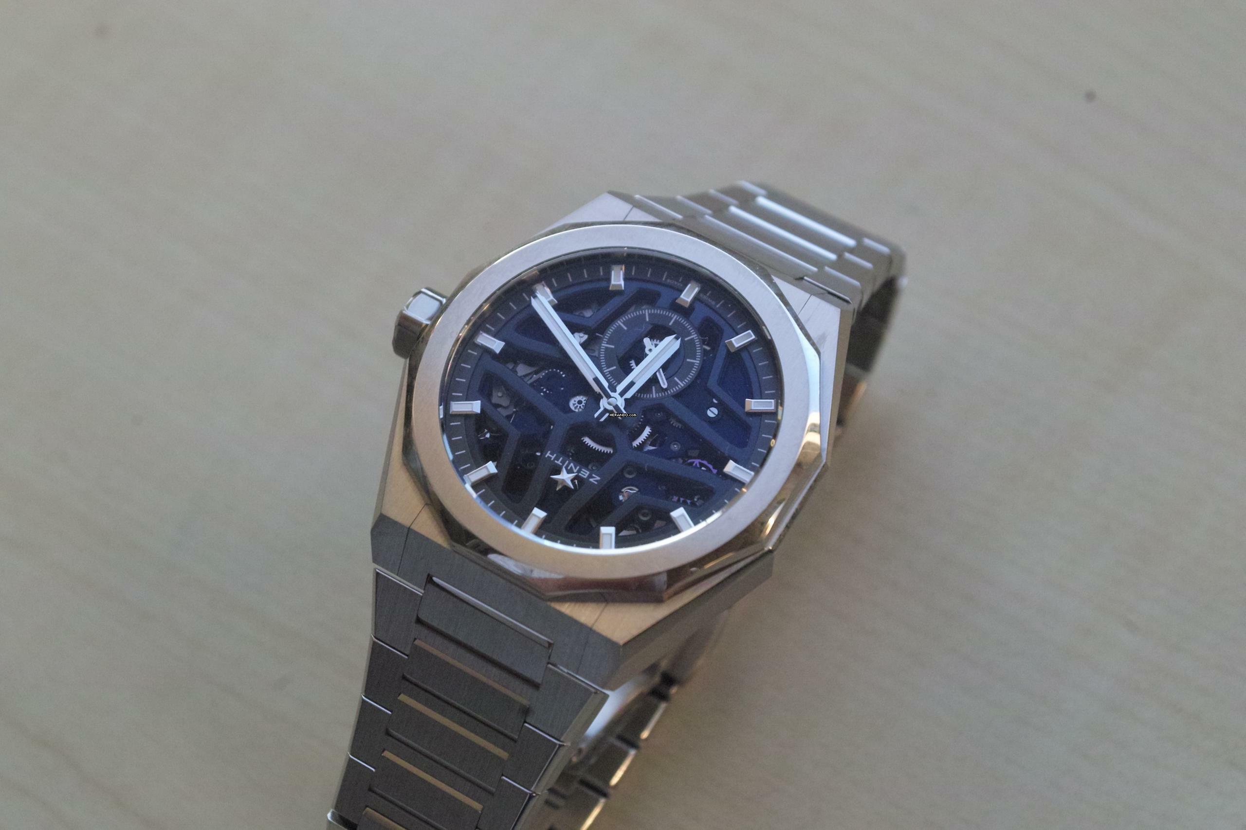 Thumbnail von Zenith Defy Skyline Skeleton blue NEW FULL SET