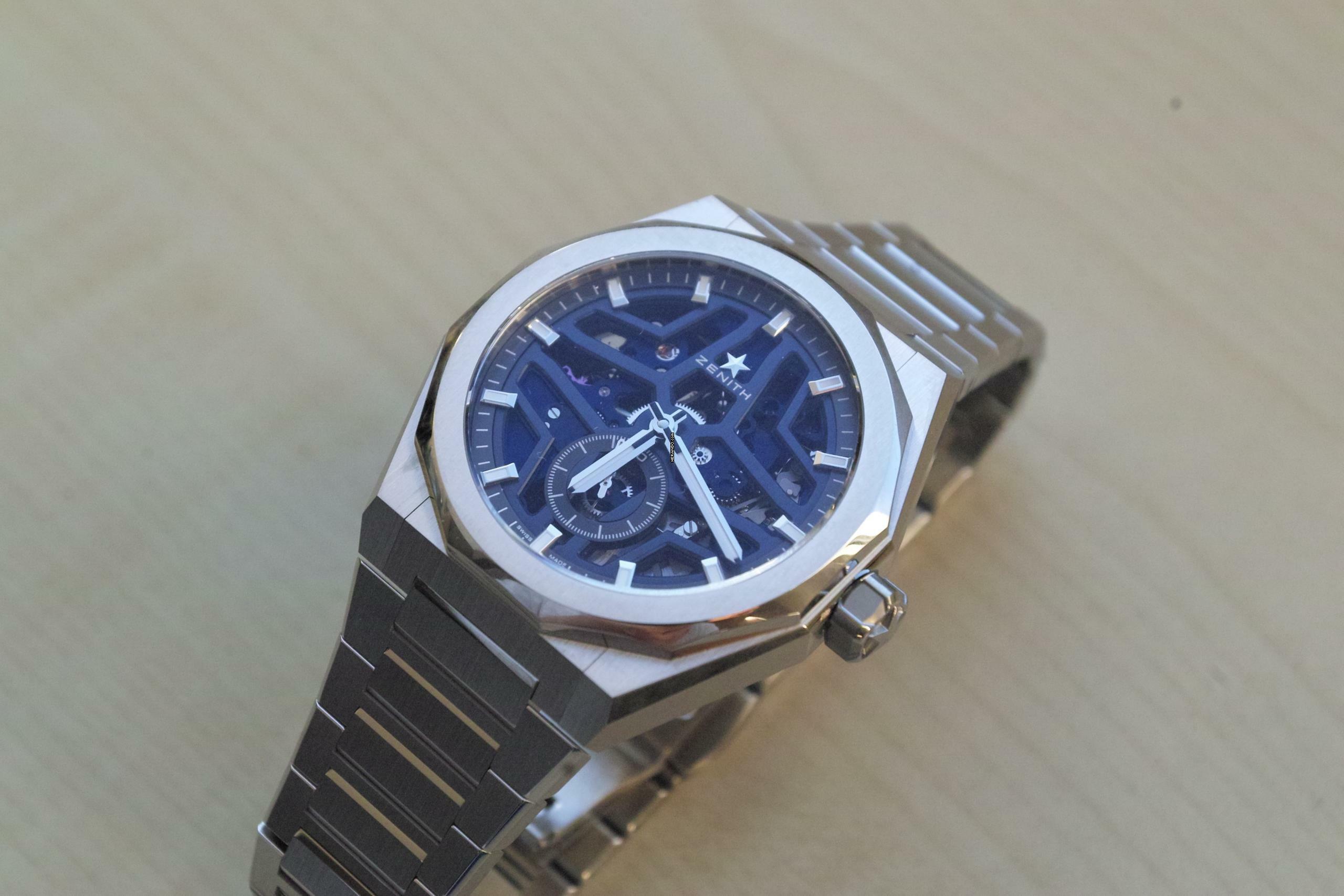 Thumbnail von Zenith Defy Skyline Skeleton blue NEW FULL SET