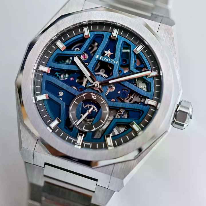  Zenith Defy Skyline Skeleton blue NEW FULL SET 