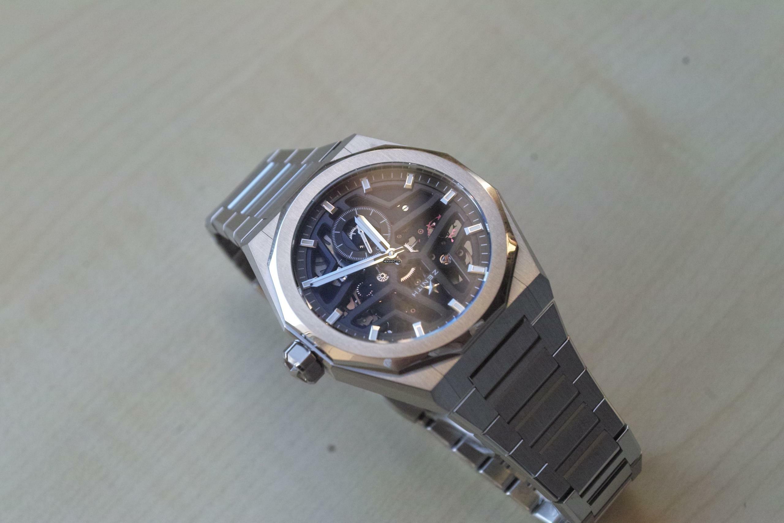 Thumbnail von Zenith Defy Skyline Skeleton blue NEW FULL SET