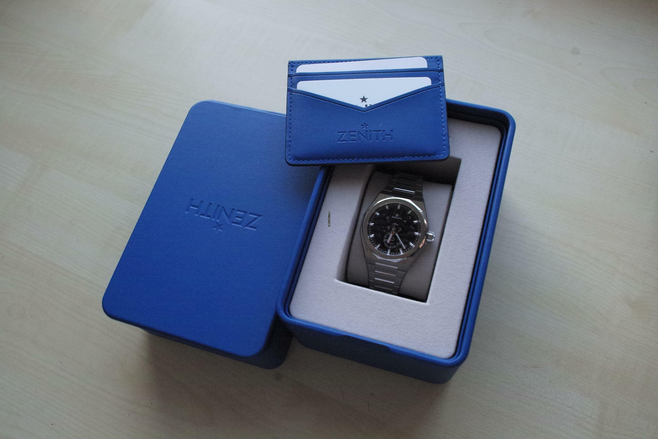 Thumbnail von Zenith Defy Skyline Skeleton blue NEW FULL SET