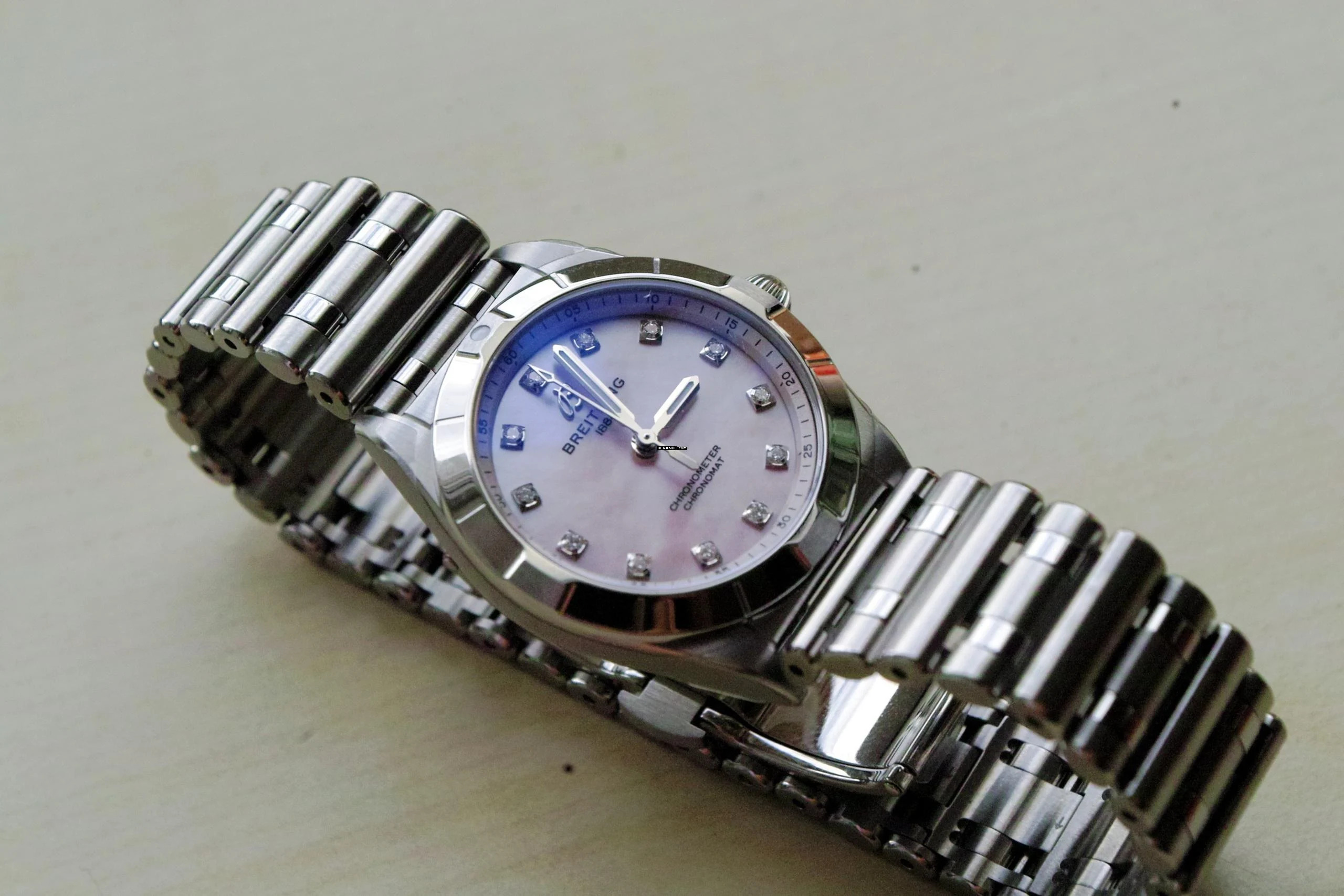 Thumbnail von Breitling Chronomat 28 Ladies Pink NEW FULL SET