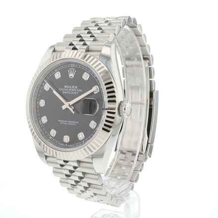  Rolex Datejust 41 Jubilee Fluted Black Diamond Dial </h1> 