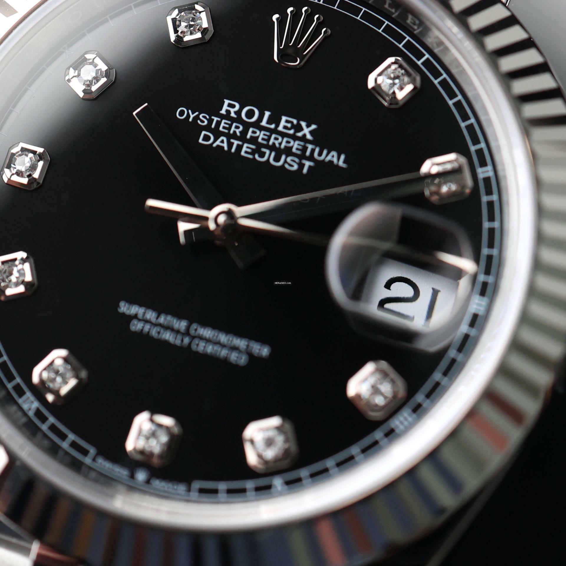 Thumbnail von Rolex Datejust 41 Jubilee Fluted Black Diamond Dial </h1>