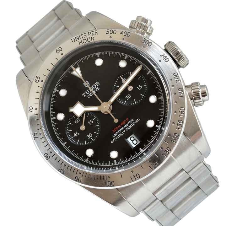  Tudor Black Bay Chrono Heritage 79350 black dial Full Set 2019’s  