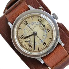  LOWENTHAL Chronograph Bicompax Monopusher 4T Oversize 40MM ivory dial 1930’s 