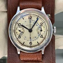 Thumbnail von LOWENTHAL Chronograph Bicompax Monopusher 4T Oversize 40MM ivory dial 1930’s