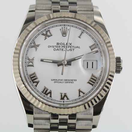  Rolex Datejust 36 FULL SET//2020//REF.126234//WHITE DIAL//#736 
