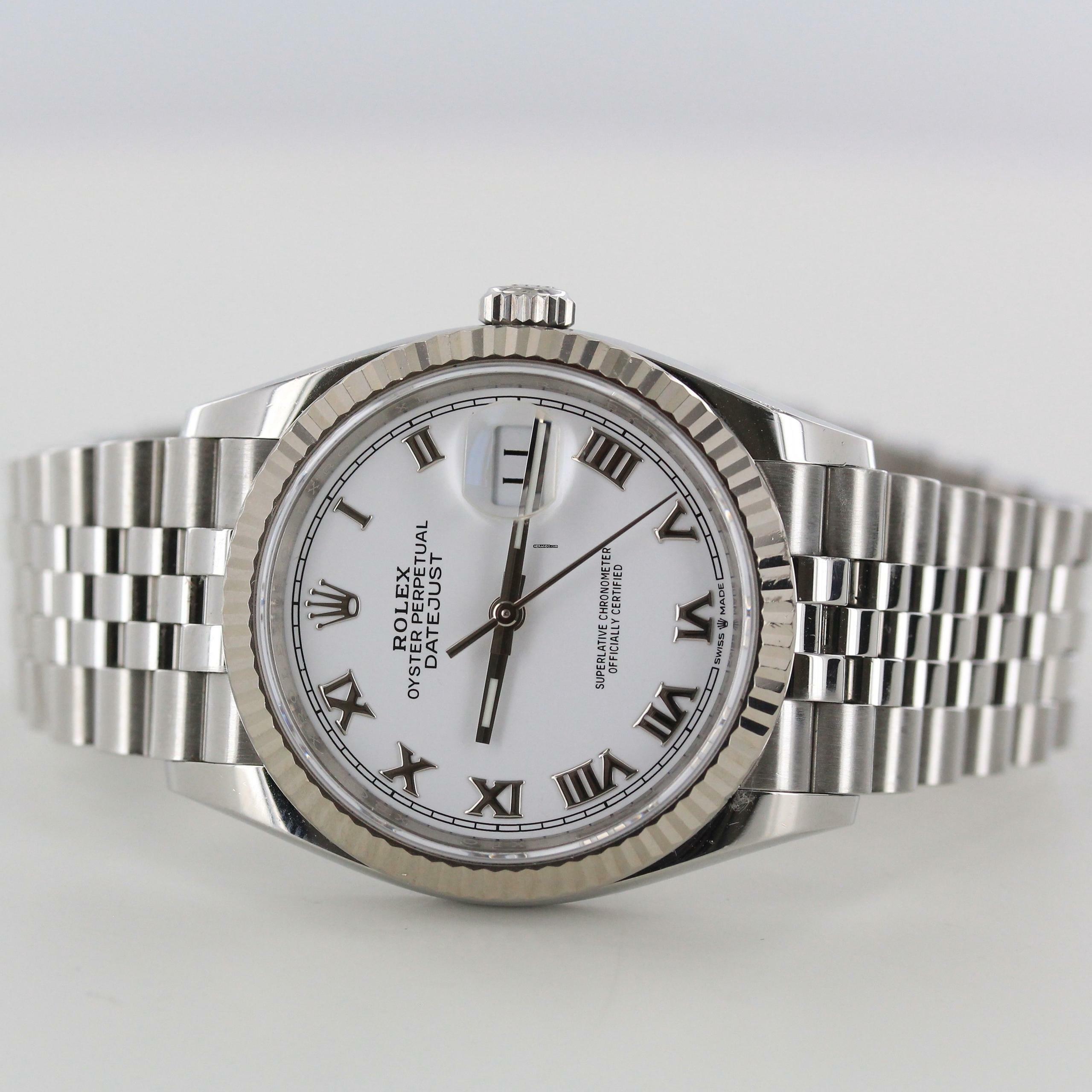 Thumbnail von Rolex Datejust 36 FULL SET//2020//REF.126234//WHITE DIAL//#736