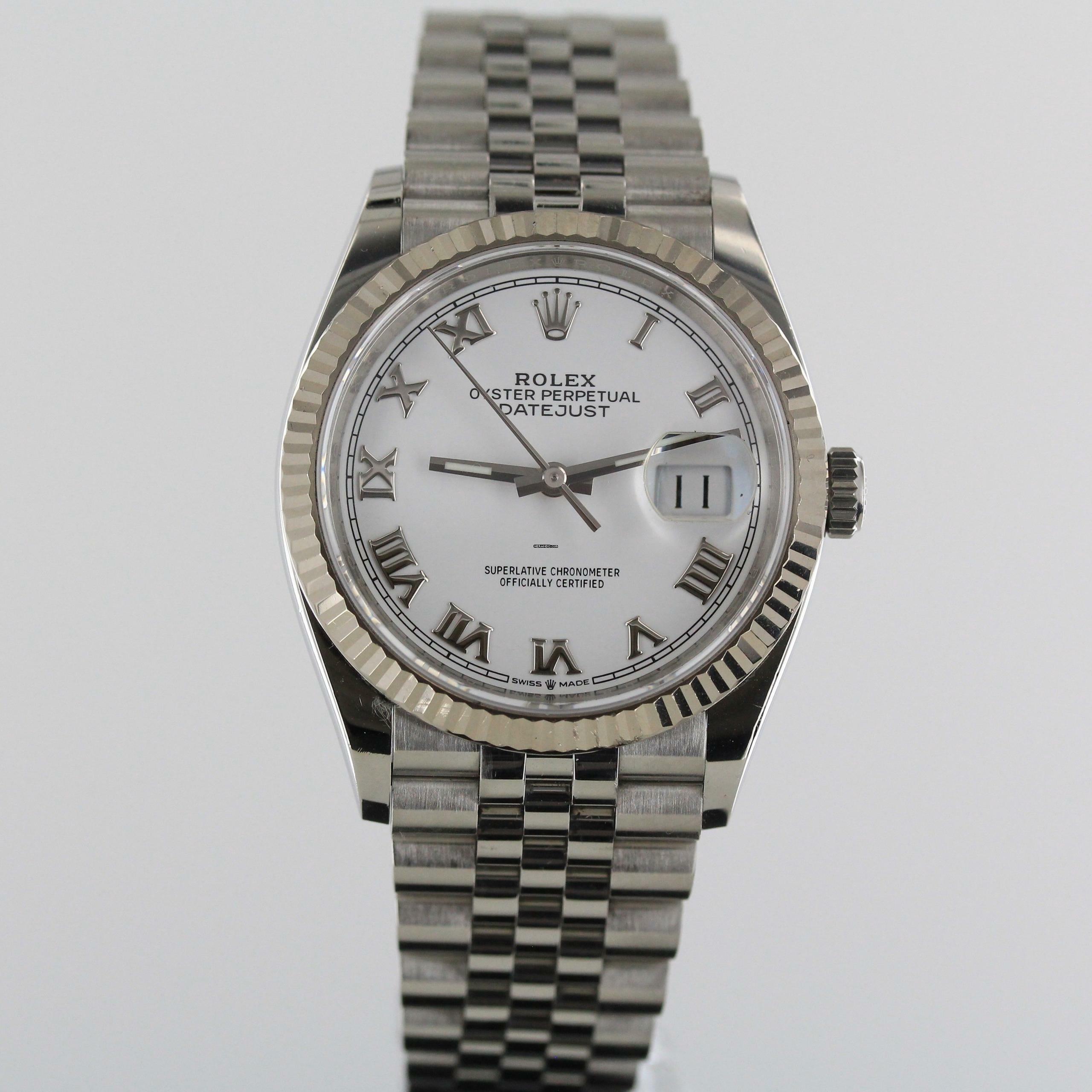 Thumbnail von Rolex Datejust 36 FULL SET//2020//REF.126234//WHITE DIAL//#736