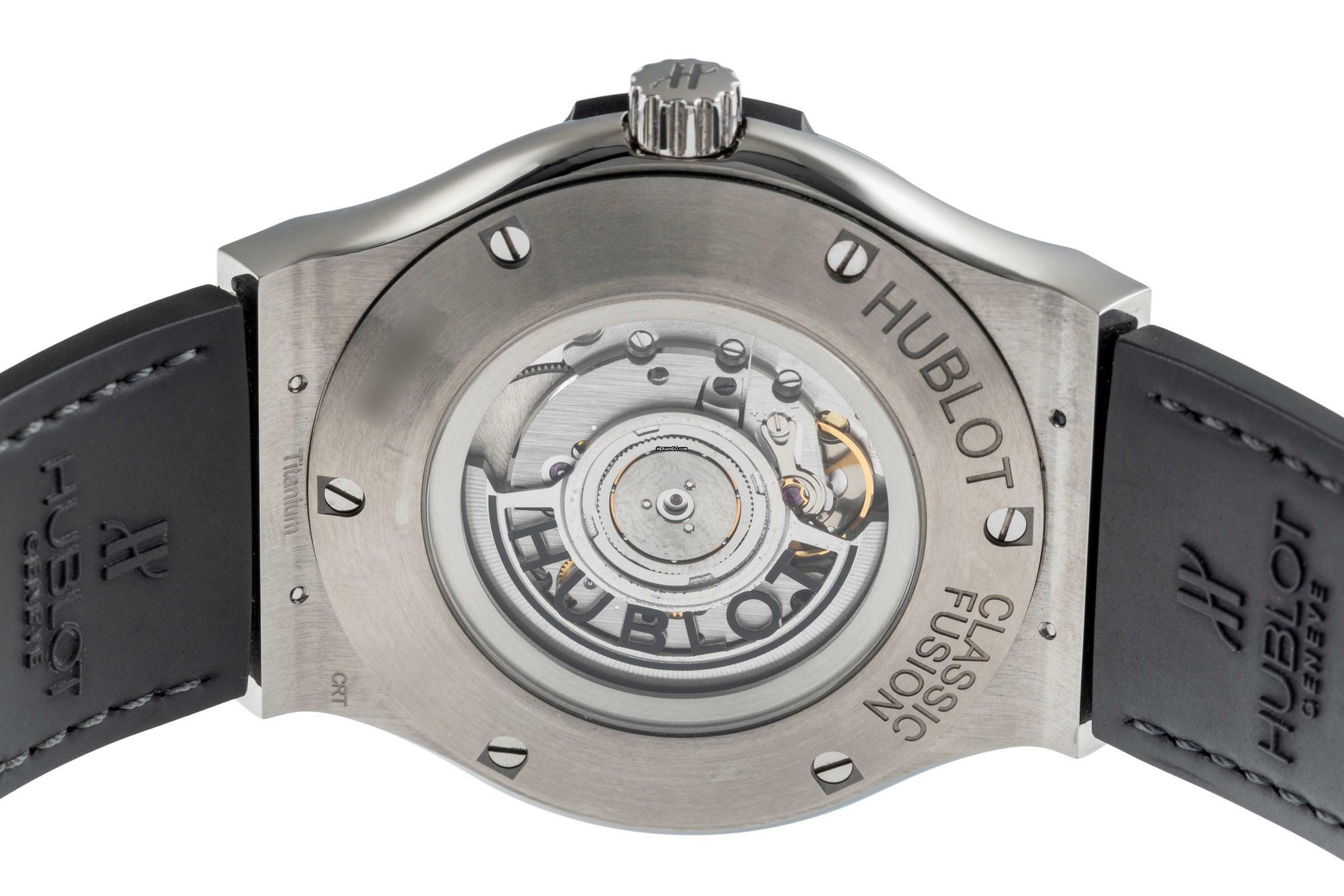 Thumbnail von Hublot Classic Fusion 45 Automatik Herren Titan Ref. 511.NX.1171.LR Papers 2016