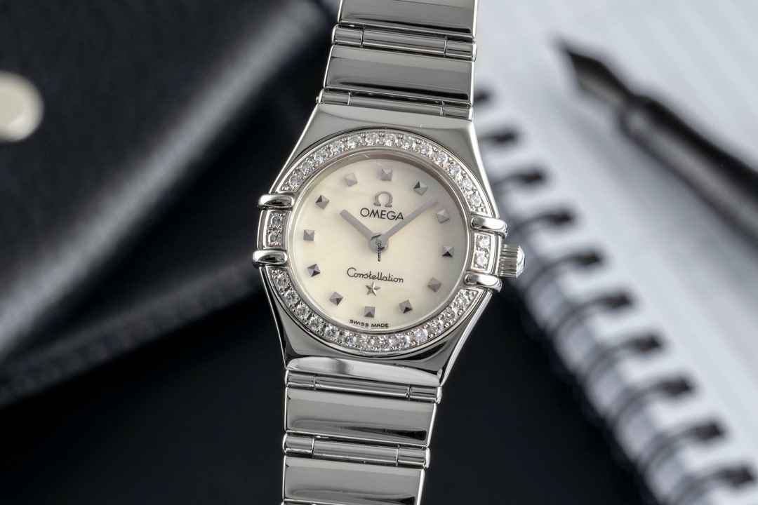  Omega Constellation Ladies Stahl Quarz MOP Diamonds Damen Ref. 1460.75.00 895.1243  