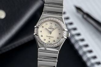 Thumbnail von Omega Constellation Ladies Stahl Quarz MOP Diamonds Damen Ref. 1460.75.00 895.1243