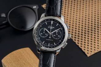  Glashütte Original Senator Chronograph XL Stahl Automatik Ref. 1-39-34-20-42-04  