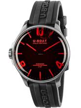 Thumbnail von U-Boat 8465/B Darkmoon Red SS Herrenuhr 44mm 5ATM