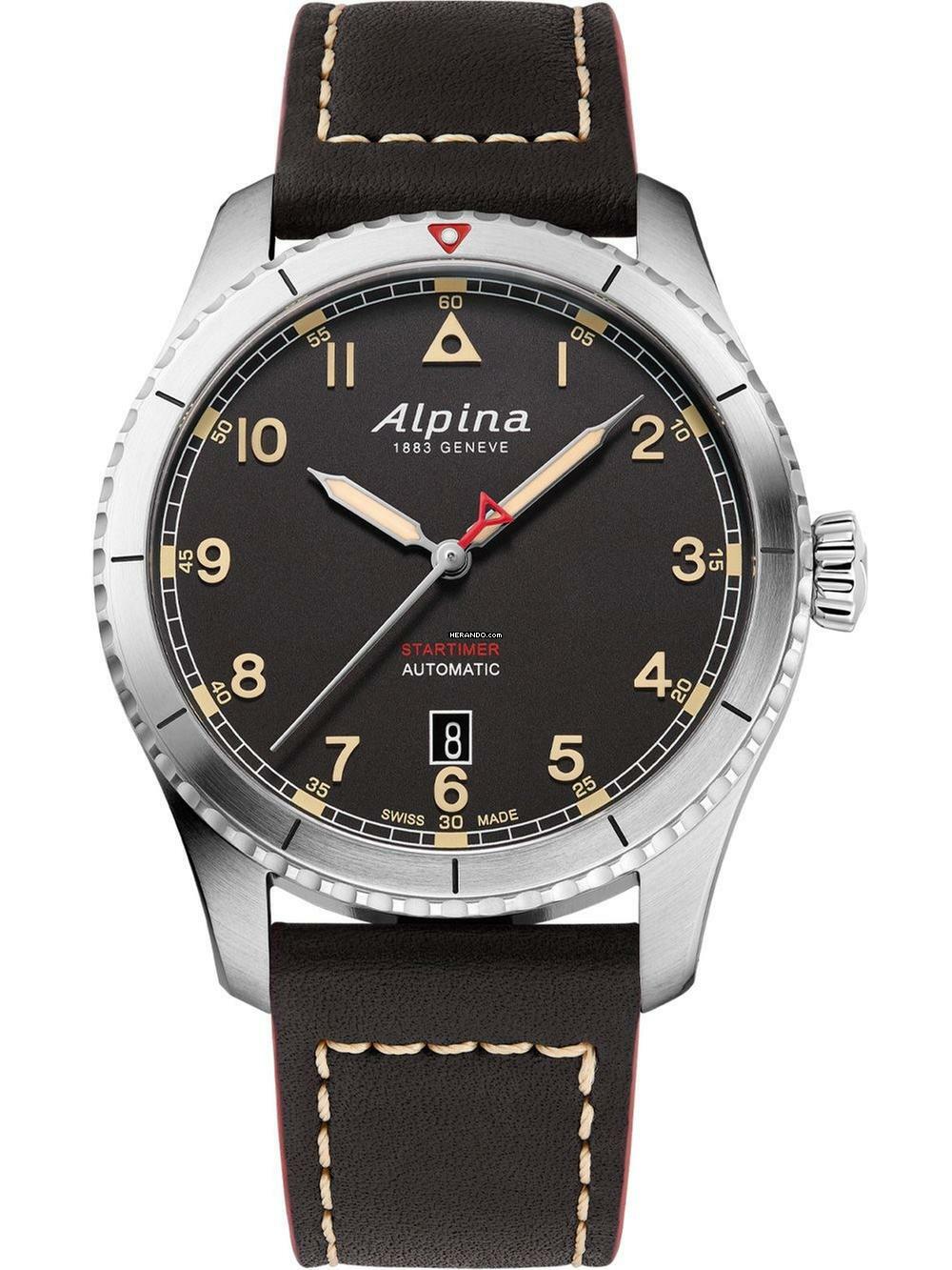  Alpina Startimer Pilot Automatic AL-525BBG4S26 Startimer Pilot Automatik Herrenuhr 41mm 10ATM  