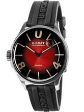 Thumbnail von U-Boat 9500 Darkmoon Red SS Soleil Herrenuhr 40mm 5ATM