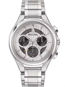  Bulova 96A301 Herrenuhr Chronograph 45mm 3ATM 