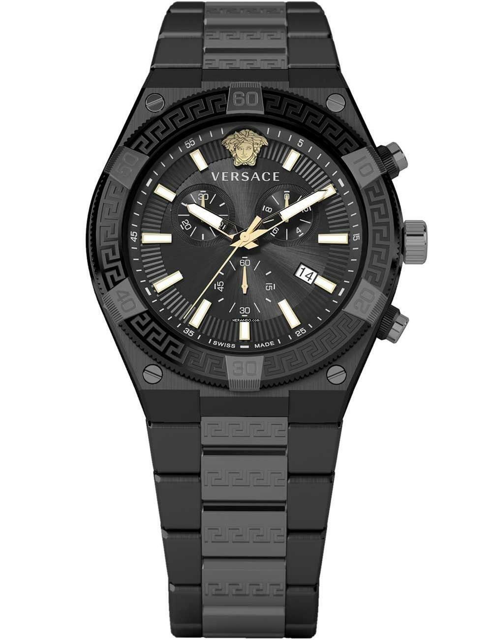 Versace VESO01022 Herrenuhr Sport Greca Chrono 46mm 5ATM