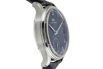 Thumbnail von IWC Portugieser Handaufzug 8 Tage Handaufzug Black Dial Edelstahl Herrenuhr Ref. IW510202