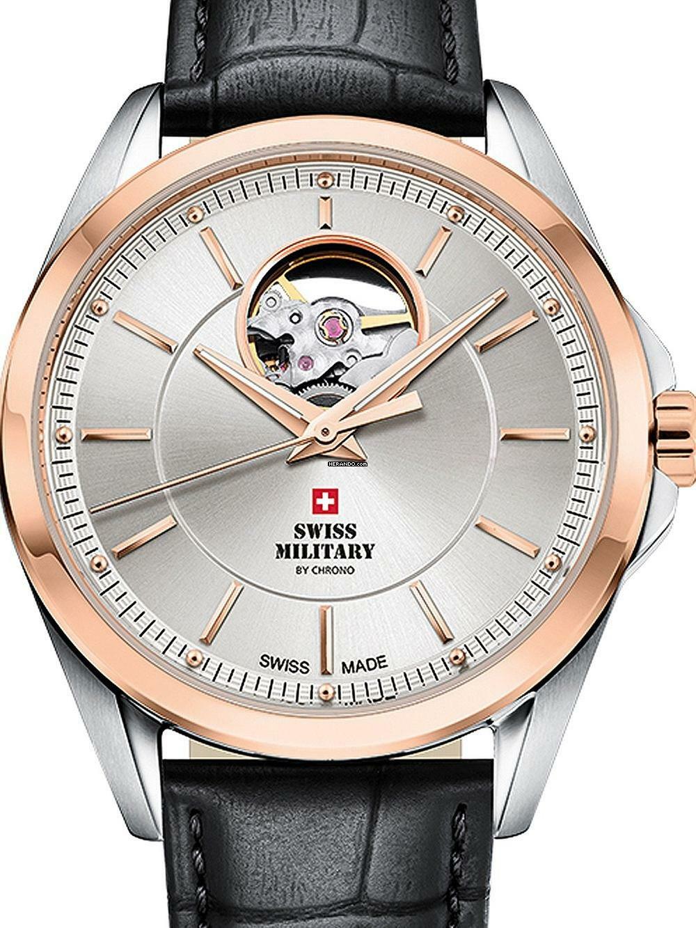 Swiss Military SMA34085.37 Automatik Herrenuhr 40mm 10ATM