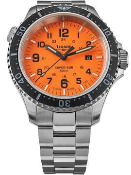  Traser H3 109381 P67 T25 SuperSub Orange Herrenuhr 46mm Taucheruhr 50ATM 