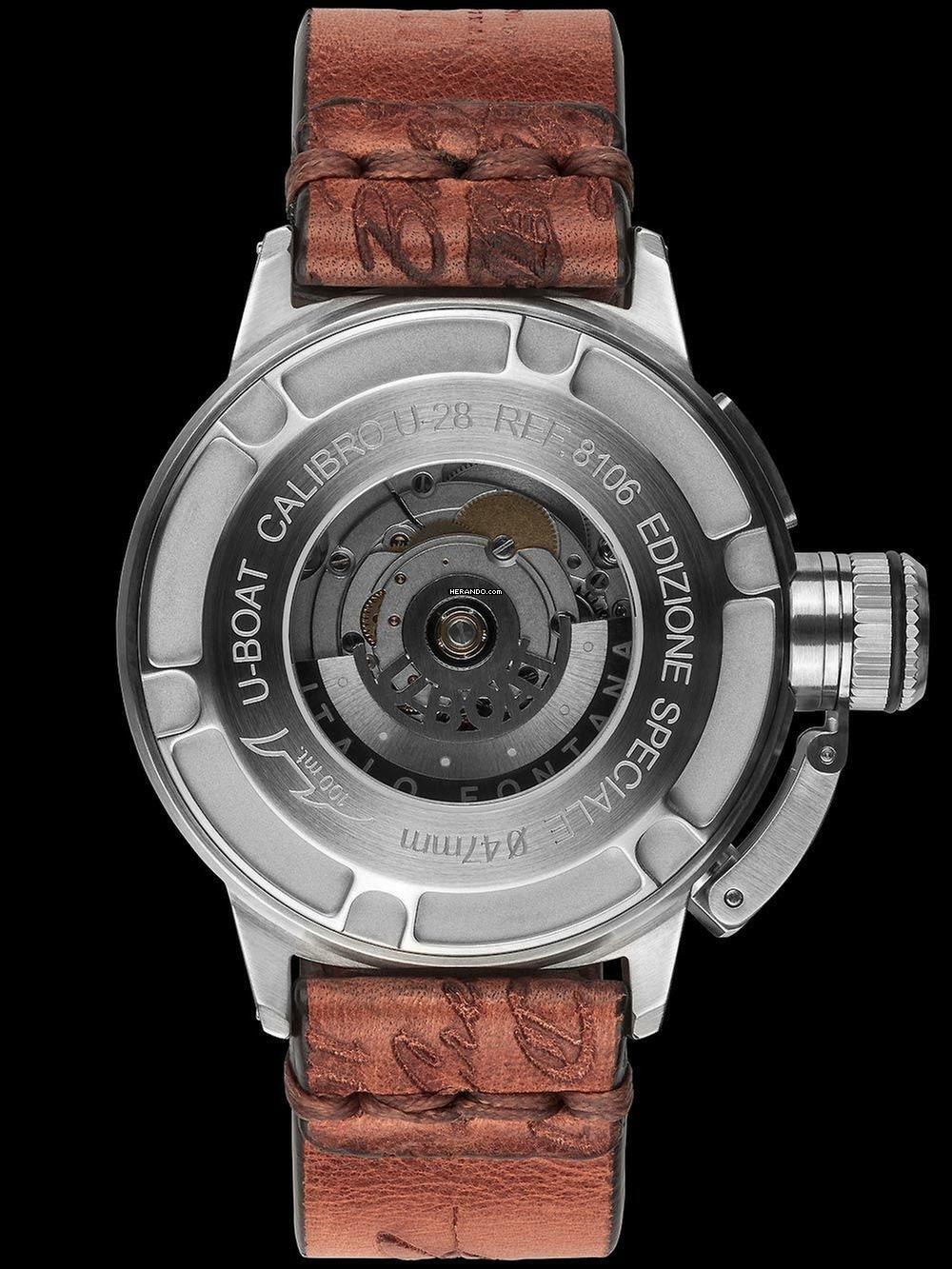  U-Boat Classico 8106 Classico U-47 Automatik beige Herrenuhr 47mm 100M 