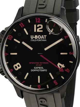  U-Boat 8841 Capsoil Doppiotempo DLC GMT Herrenuhr 45mm 10ATM 