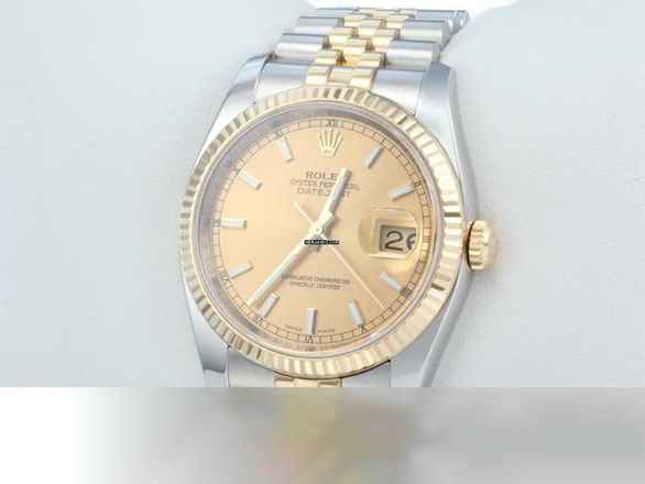  Rolex Datejust 36 36mm 116233 2010 Edelstahl Gelbgold 750 Automatik Stahl Gold Stainless Steel 18kt Yellow Gold Jubilé-band Chronometer Oyster  