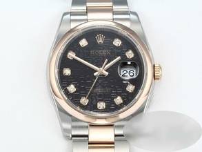 Thumbnail von Rolex Datejust 36 36mm 116201 2010 Stahl Rosegold 750 Diamanten Automatik Stainless Steel 18kt Rose Gold Oyster-band Chronometer Black Dial </h1>