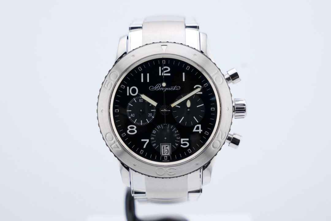  Breguet Type XX - XXI - XXII Pilot Type XX Transatlantique - Flyback Chronograph - Black Dial - With Box - 24 Months Warranty 3820 