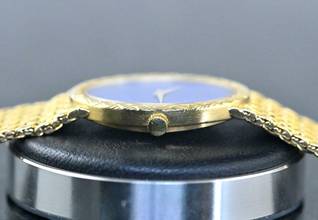 Thumbnail von Piaget rare Vintage Dress Watch | 9862 D 3 | Lapis Lazuli Dial | Yellowgold </h1>
