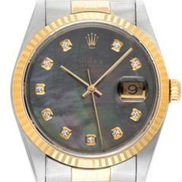  Rolex Datejust 36 Diamanten Perlmutt Ref.16233 1994 Full Set sehr gut Vintage </h1> 