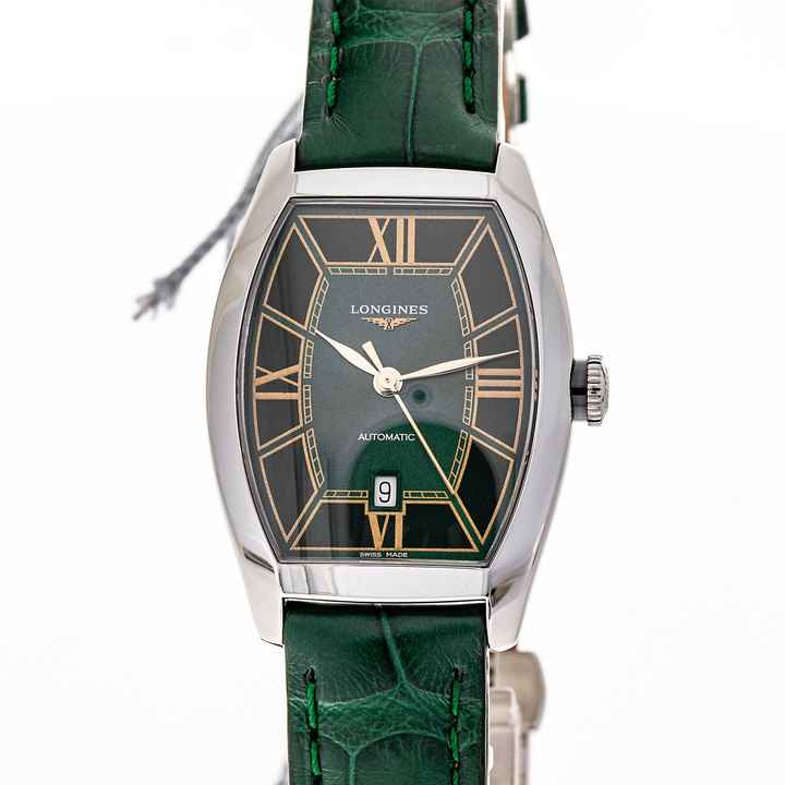  Longines Evidenza Automatic 26 X 30.6 Mm Green – L21424062 – NEW & UNWORN – 07/2025 Full Set 