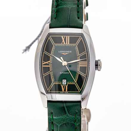  Longines Evidenza Automatic 26 X 30.6 Mm Green – L21424062 – NEW & UNWORN – 07/2025 Full Set 
